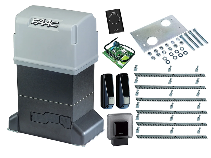 Автоматика для откатных ворот FAAC 844 ER KIT (створка до 1800 кг.) Фотоэлементы + лампа, 1 шт., 6 м - Фото 1 Автоматика для откатных ворот FAAC 844 ER KIT (створка до 1800 кг.) Фотоэлементы + лампа, 1 шт., 6 м - изображение 1