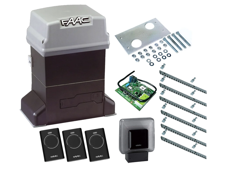 Автоматика для откатных ворот FAAC 746 ER KIT (створка до 600 кг.) Сигнальная лампа, 3 шт., 6 м - Фото 1 Автоматика для откатных ворот FAAC 746 ER KIT (створка до 600 кг.) Сигнальная лампа, 3 шт., 6 м - изображение 1