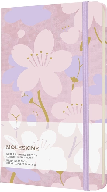 Записная книга Moleskine Sakura 13 х 21 см 240 страниц без линовки Розовая (8056420857436) - изображение 1