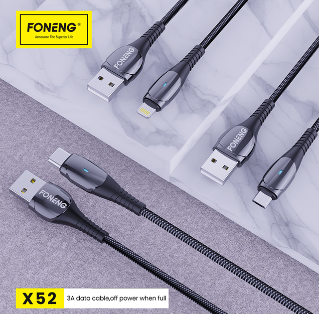 Зарядный кабель Zinc Intellectual FONENG Micro-USB - изображение 3
