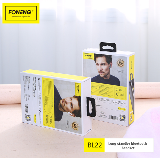 Bluetooth-гарнітура SUPER STANDBY FONENG Black - Фото 3 Bluetooth-гарнітура SUPER STANDBY FONENG Black - зображення 3