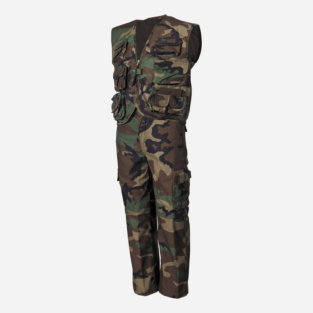 Тактичний костюм (штани + жилет) MFH 17203T L Камуфляж (4044633028495) - зображення 1