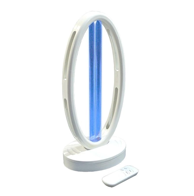 Антибактеріальний настільний світильник з пультом 36W SunLed UV опромінювач UV-SJD-36OZ-S - зображення 1