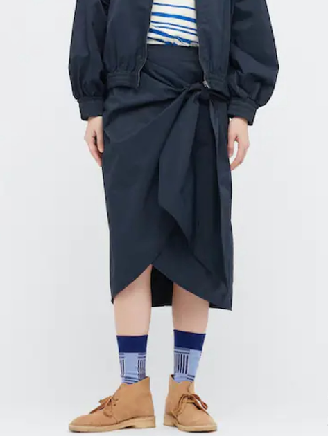 Спідниця міді літня жіноча Uniqlo 637586295 25 Синя від Rozetka на платформі USKIDKA Акція на Спідниця міді літня жіноча Uniqlo 637586295 25 Синя від Rozetka