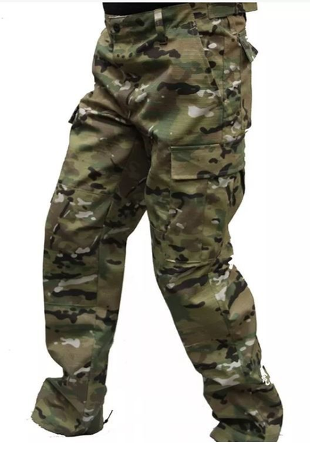 Тактичні військові штани Зигзаг Multicam (тканина полікоттон, Туреччина) (SEAM-MKRS-TR-PC-72) - зображення 1