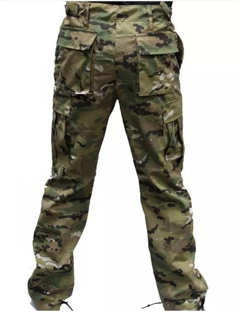 Тактичні військові штани Зигзаг Multicam (тканина полікоттон, Туреччина) (SEAM-MKRS-TR-PC-40) - изображение 2