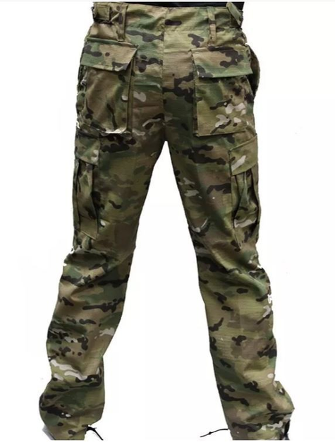 Тактичні військові штани Зигзаг Multicam (тканина полікоттон, Туреччина) (SEAM-MKRS-TR-PC-66) - изображение 2