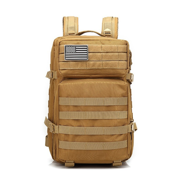 Рюкзак тактический ANH 45л Камуфляж Хаки Military Tactical Backpack 40\50 - изображение 2