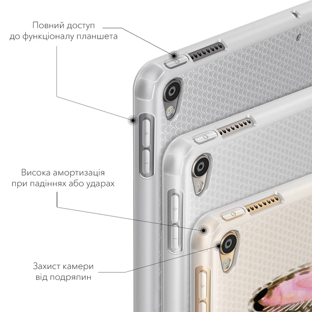 Чехол книжка, обложка для Apple iPad эпл айпад (Пушистые кролики) Pro 9.7 2016 (A1673/A1674/A1675) - изображение 5