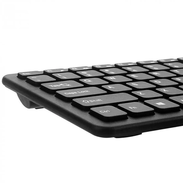 Беспроводная клавиатура и мышка для ноутбука Wireless WI-1214 Rechargeable мини клавиатура и мышь Блютуз (1009356-Black) - изображение 5