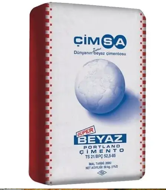Цемент белый CIMSA М-500 25 кг (Турция) - изображение 2