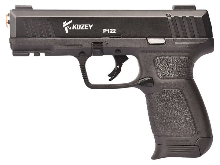Стартовий пістолет KUZEY P-122 Black/Black Grips - зображення 1