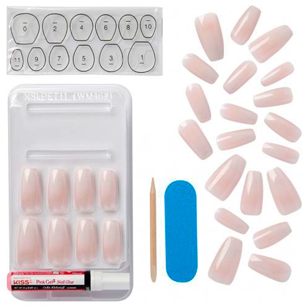 Набор накладных ногтей с клеем Kiss Classy Nails Nails Be-you-t 28 шт ...