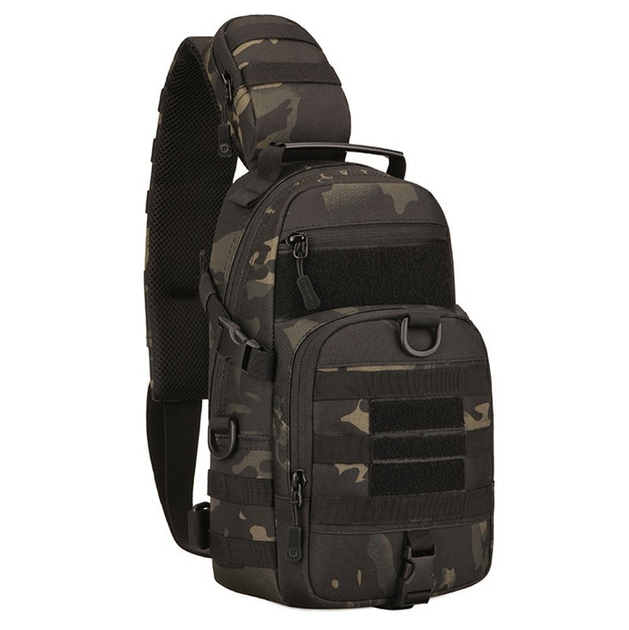 Армійська сумка рюкзак Захисник 162-BC чорний камуфляж - зображення 1