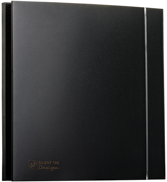 Вытяжной вентилятор Soler&Palau SILENT-100 CHZ BLACK DESIGN-4C с датчиком влажности - изображение 4
