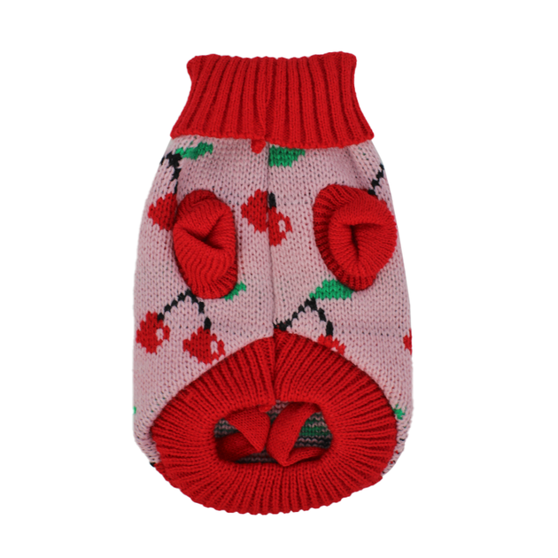 Свитер для собак Taotaopets 357704 Вишенки XS кофта (K/OPT1_6216