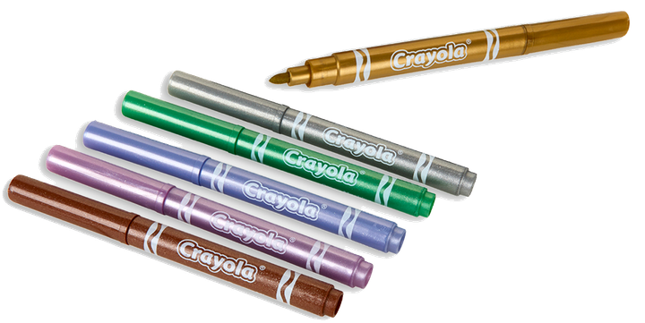 Набор фломастеров Crayola Metallic 6 шт (071662688288) - изображение 2