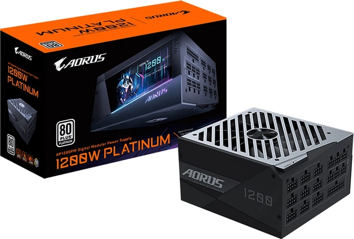 Zasilacz Gigabyte Aorus P1200W 80+ Platinum Modular (GP-AP1200PM) - Zdjęcie 8 Zasilacz Gigabyte Aorus P1200W 80+ Platinum Modular (GP-AP1200PM) - obraz 8