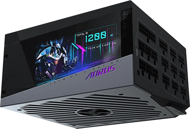 Zasilacz Gigabyte Aorus P1200W 80+ Platinum Modular (GP-AP1200PM) - Zdjęcie 5 Zasilacz Gigabyte Aorus P1200W 80+ Platinum Modular (GP-AP1200PM) - obraz 5