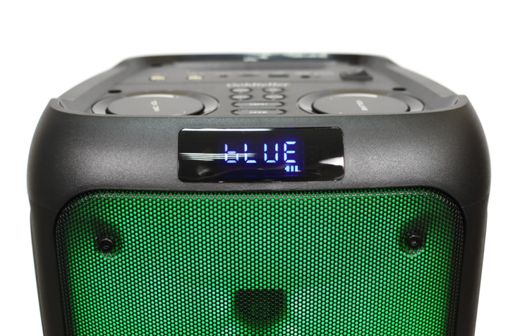 Мощная Акустическая система 50 Вт 2 микрофона Goldteller GT-5040 RGB LED USB/SD/FM/Bluetooth черная - изображение 2