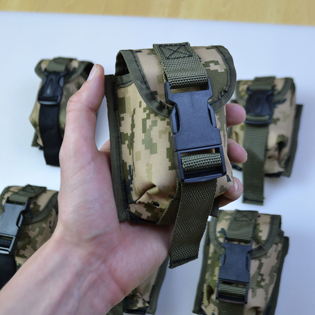 Підсумок тактичний під гранати із Cordura Піксель MOLLE Для гранати - изображение 2