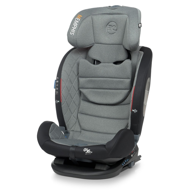 Автокресло детское универсальное EL CAMINO ME 1093 MEMPHIS Gray Black Isofix 0-36 кг - изображение 12