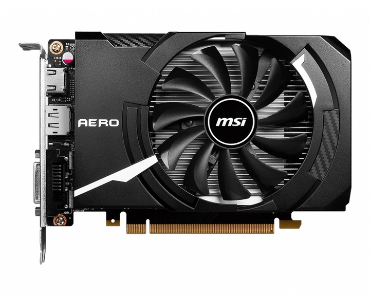 Видеокарта GeForce GTX 1630 4GB GDDR6 Aero ITX OC MSI (GeForce GTX 1630 ...