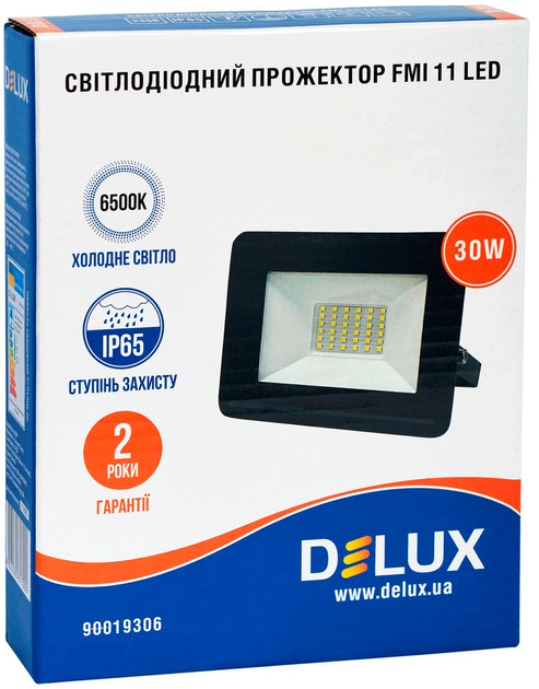 Светодиодный прожектор DELUX FMI 11 LED 30Вт 6500K IP65 (90019306) - изображение 2