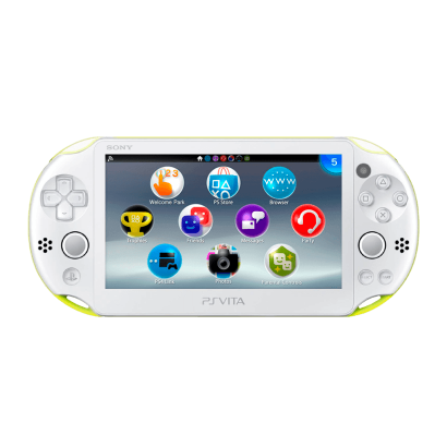 Консоль Sony PlayStation Vita Slim Модифікована 64GB Lime Green + 5 Вбудованих Ігор Б/У - Фото 1 Консоль Sony PlayStation Vita Slim Модифікована 64GB Lime Green + 5 Вбудованих Ігор Б/У - зображення 1