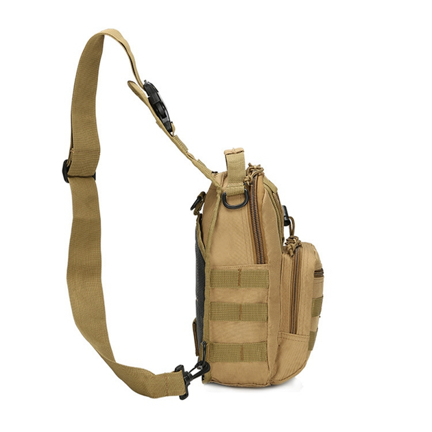 Сумка тактическая Molle ВСУ (ЗСУ) 8018 20х28х12 см койот - изображение 2