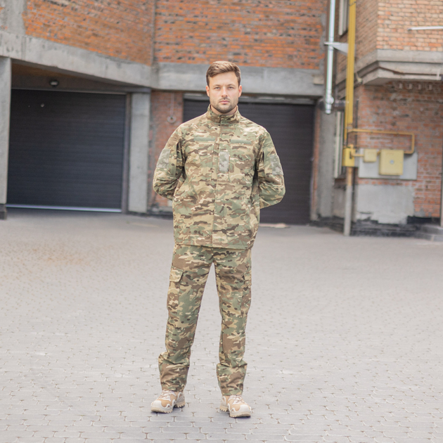Мужской армейский костюм рип-стоп мультикам для ВСУ (ЗСУ) Tactical тактическая форма Украина 50 р 7212 - изображение 1