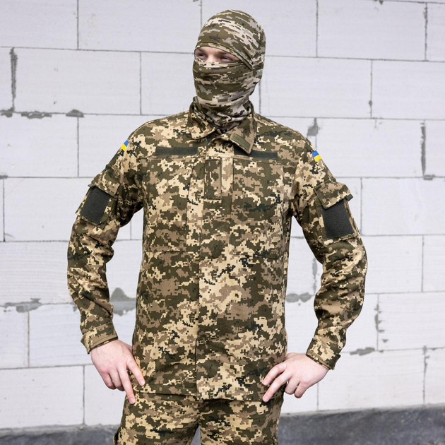 Мужской армейский летний костюм для ВСУ (ЗСУ) Tactical тактическая форма Пиксель 50 размер 7072 - изображение 1