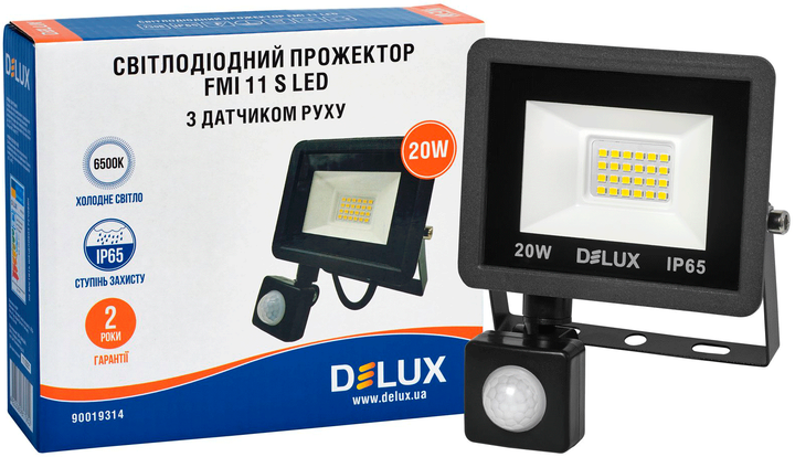 Светодиодный прожектор DELUX FMI 11 S LED 20 Вт 6500K IP65 (90019314) - изображение 3