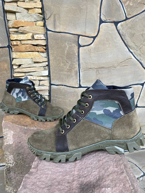 Мужские ботинки тактические военные 40 (26.5 см) Олива (00985) - изображение 2