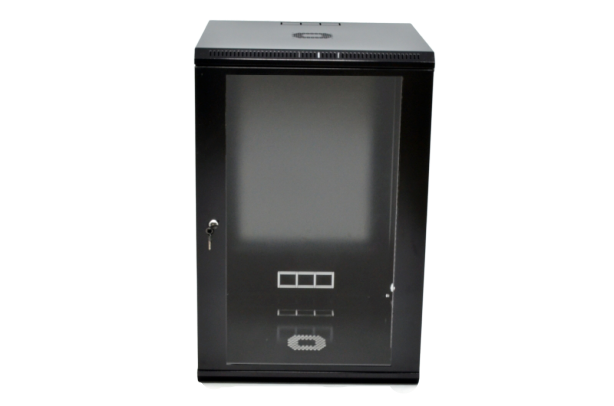 Шафа серверна настінна CMS 19" 18U 907х600х600мм (В*Ш*Г) розбірний чорний UA-MGSWL186B - зображення 4