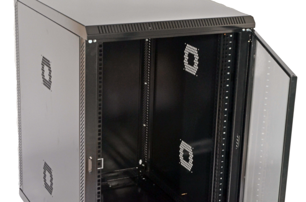 Шафа серверна настінна Net-server 19" 18U 907х600х800мм (В*Ш*Г) розбірна чорна UA-MGSWA188B - зображення 3