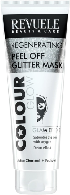 Чорна маска-плівка для обличчя Revuele Color Glow Регенеруюча 80 мл (5060565100862)