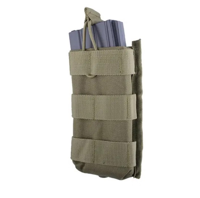 Одинарна сумка для магазинів AK47 G36 M4 GFC Tactical Oliv - изображение 2