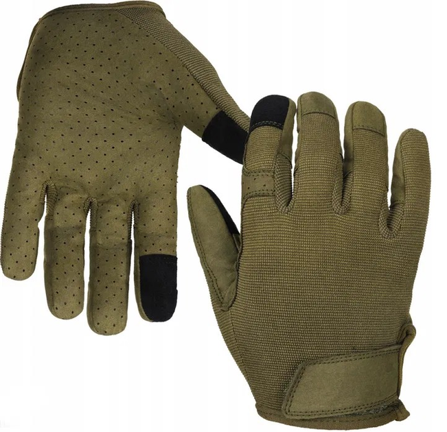 Тактические перчатки Combat Touch Mil-Tec® Olive S - изображение 1