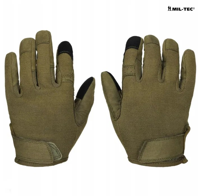 Тактические перчатки Combat Touch Mil-Tec® Olive S - изображение 2