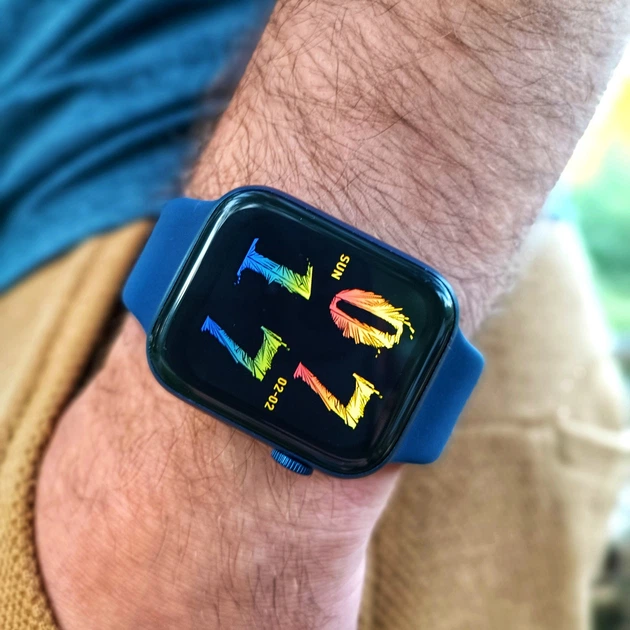 Смарт часы Airplus N78 Smart Watch Blue Aluminum. Цвет темно-синий. - изображение 9