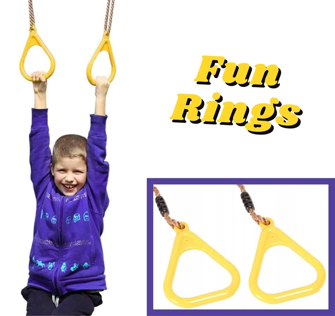 Fun Time Fun Ring Детский набор пластиковых гимнастических колец Infinito Fun Rings ...