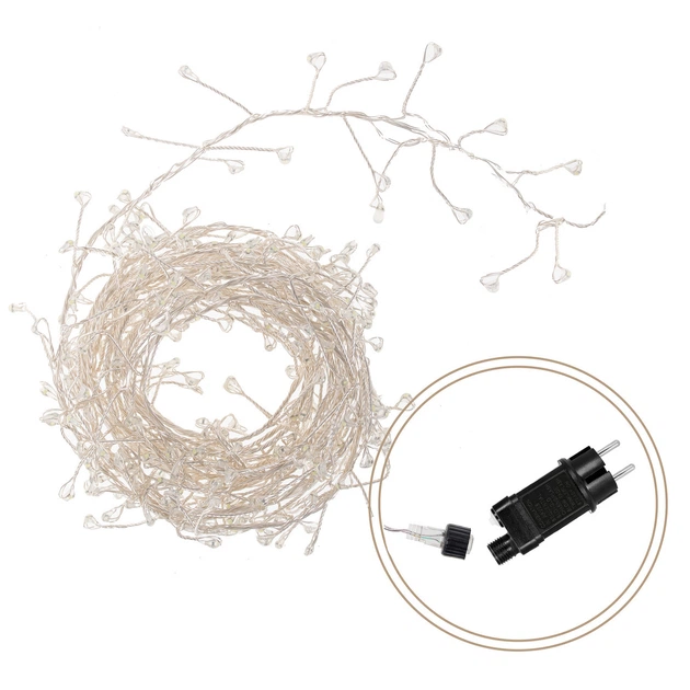 Світлодіодна новорічна гірлянда Springos 3 м 300 LED CL0087 Cold White - зображення 6