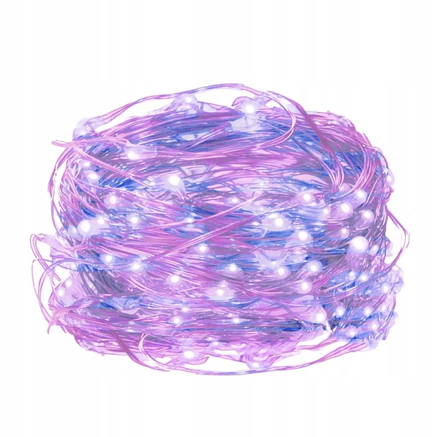 Светодиодная новогодняя гирлянда на батарейках Springos 1.9 м 20 LED CL0011 Pink/Blue - изображение 4