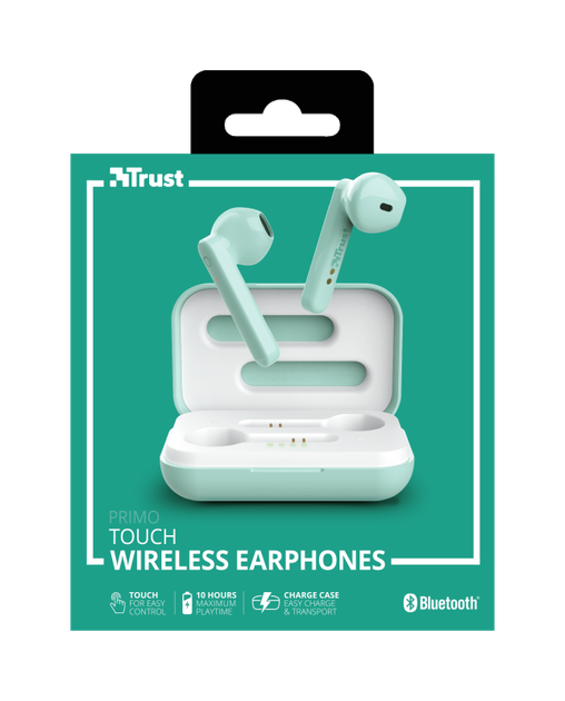 Навушники Trust Primo Touch True Wireless Mic Mint (23781) - зображення 2