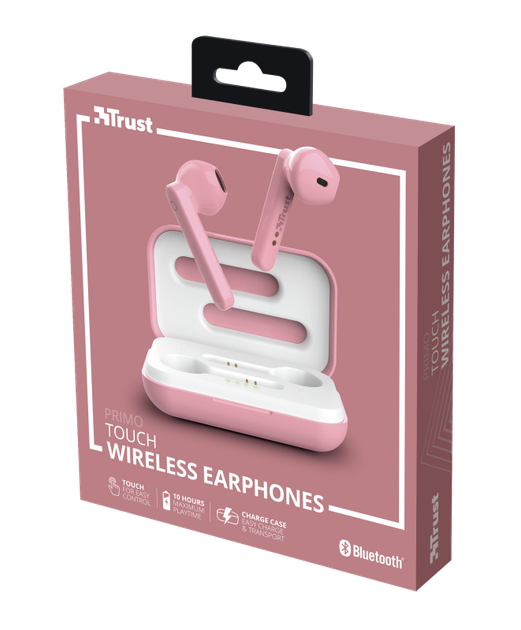 Навушники Trust Primo Touch True Wireless Mic Pink (23782) - зображення 3