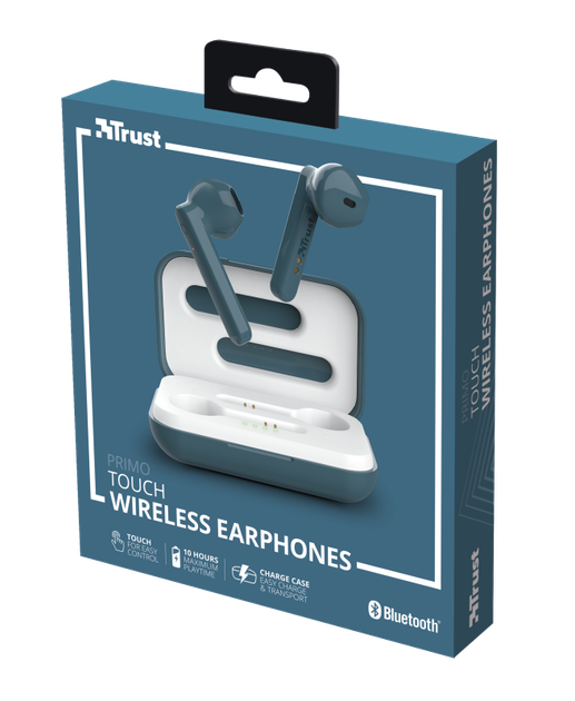 Słuchawki Trust Primo Touch True Wireless Mic Blue (23780) - obraz 3