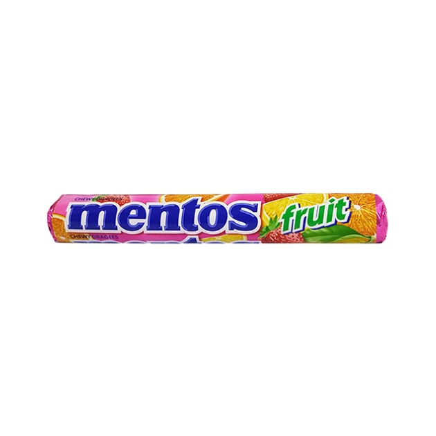 Жевательные конфетки фруктовые MENTOS Fruit , 37.5 г от продавца ...
