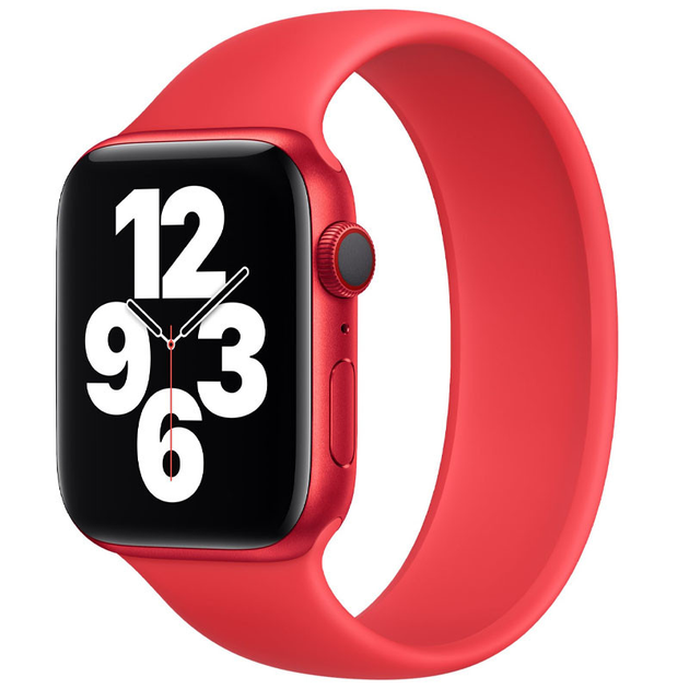 Ремешок Solo Loop для Apple watch 38 | 40 | 41 mm 156mm, Красный / Red ...