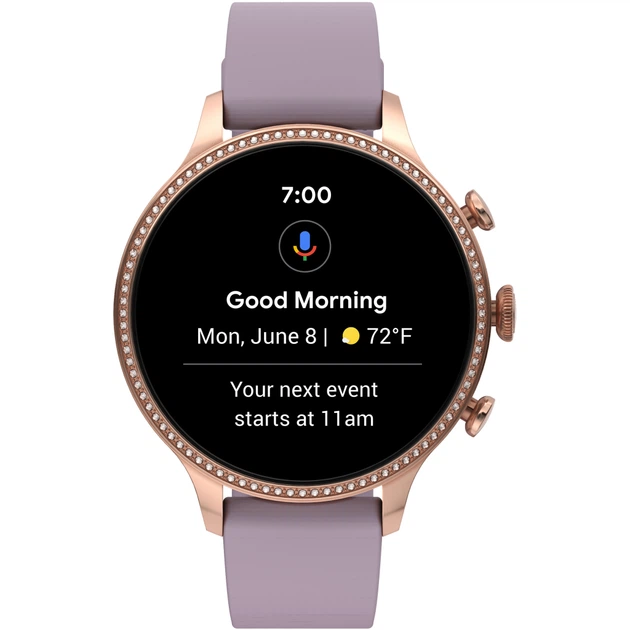 Смарт-годинник Fossil Gen 6 Purple Silicone (FTW6080) - Фото 3 Смарт-годинник Fossil Gen 6 Purple Silicone (FTW6080) - изображение 3